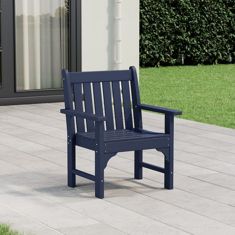 Polytrends Laguna HDPE Outdoor Dining Garden Arm Chair