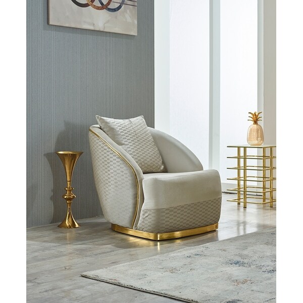 Esnane Living Room Chair Cream