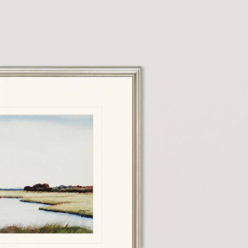Marshlands I S/2 Framed Art Exclusive Giclee Under Glass - Blue