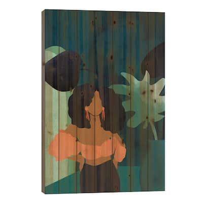 Reyna Print On Wood by Reyna Noriega - Multi-Color