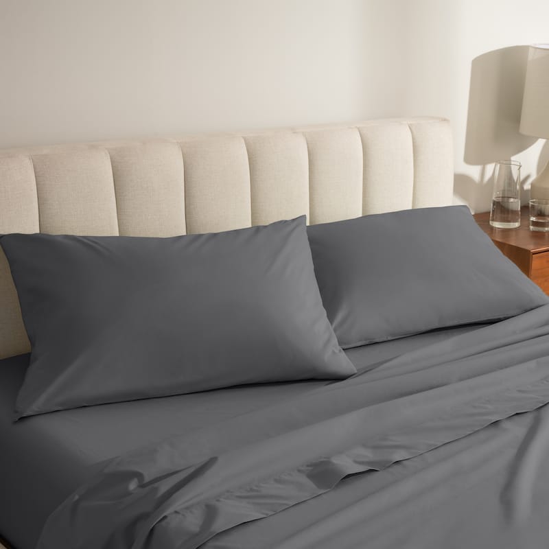 Bare Home Organic Cotton Percale Pillowcase Set (Set of 2)