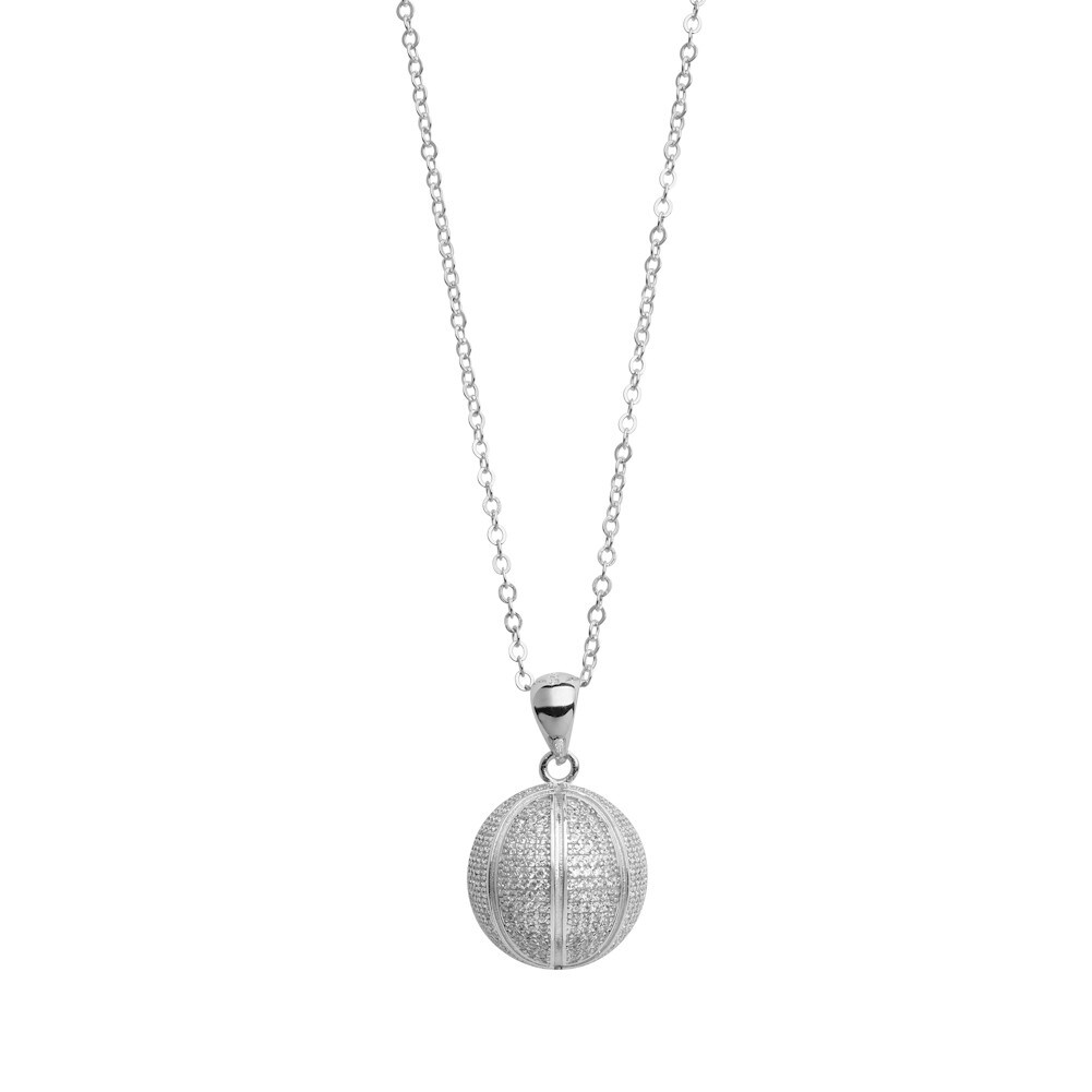 Shop Women S Sports Sterling Silver Jewelry Basketball Pendant