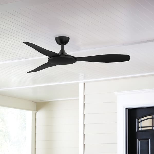 slide 2 of 17, Fanimation GlideAire 52 inch Indoor/Outdoor Smart Ceiling Fan with Remote - Black