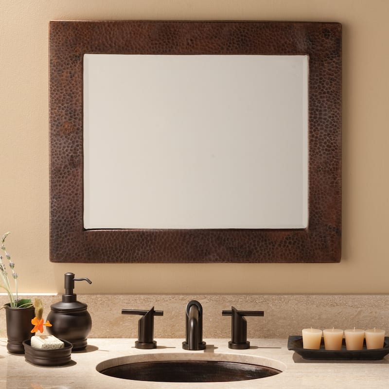 Native Trails Sedona Rectangular 26"H x 22"W Beveled Copper Mirror