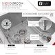 preview thumbnail 17 of 21, STYLISH 32 inch Stainless Steel 18G Double Bowl Undermount Kitchen Sink - Brushed Stainless Steel - 32" x 18" x 10"