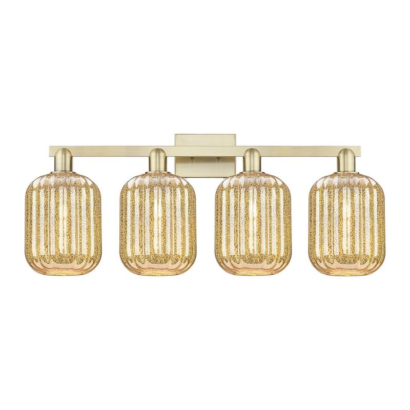 Innovations Lighting 716-4W-14-36 Preston Vanity Cylinder Preston 4 - Antique Brass / Mercury