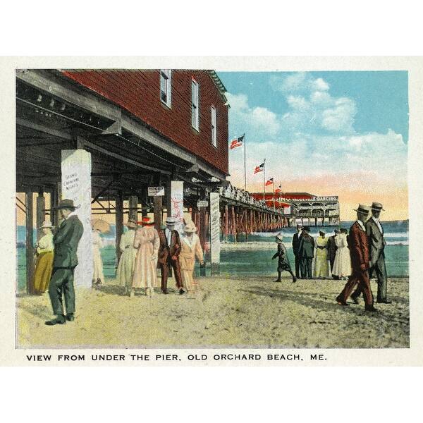 Shop Old Orchard Beach Maine Under The Pier Scene Art Print