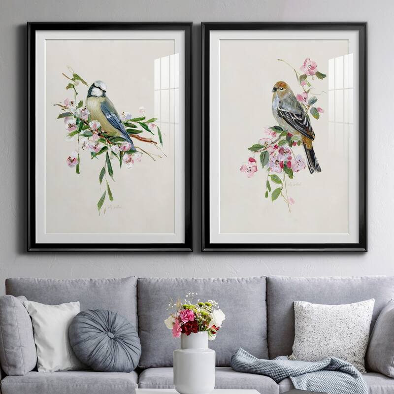 Spring Song Blue Bird Premium Framed Print - Ready to Hang