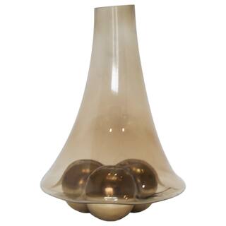 Sagebrook Home Glass Vase With Metal Ball Base