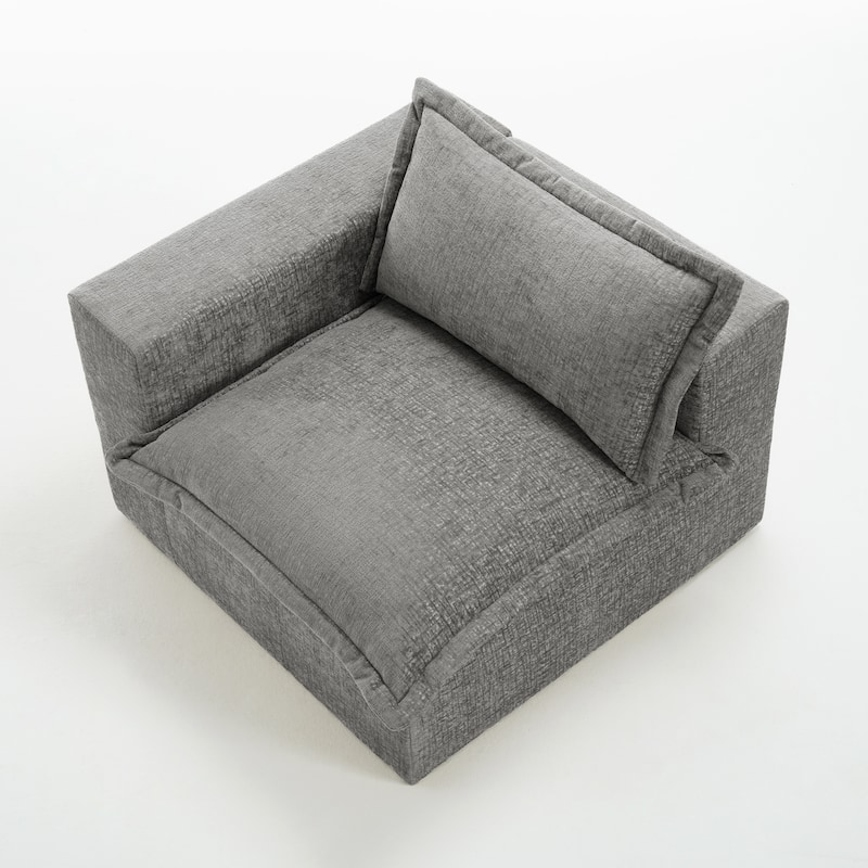 Comfy Cloud Chenille Upholstered Modular Sectional Sofa