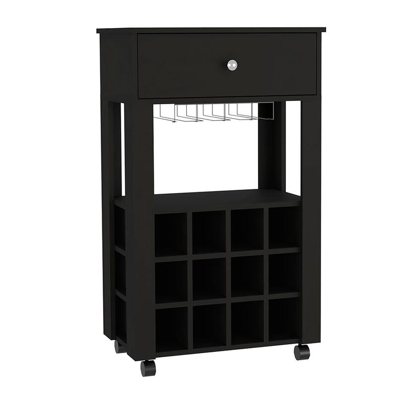 Bar Cart Bayamon, Twelve Wine Cubbies, Four Legs