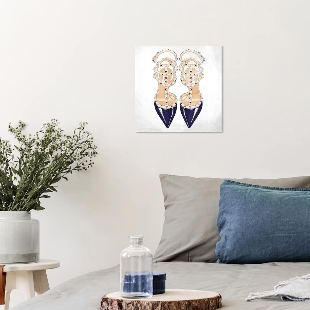 Wynwood Studio Canvas Fashion and Glam That Paris Pair White and Glam Wall Art Canvas Print
