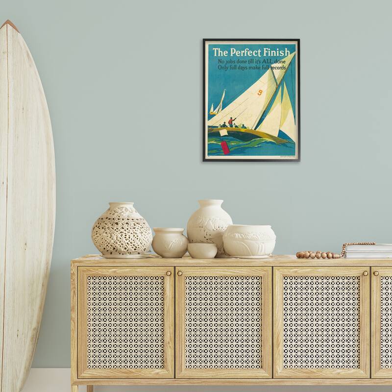 Stupell Perfect Finish Antique Sailors Framed Giclee Art Design By Marcus Jules