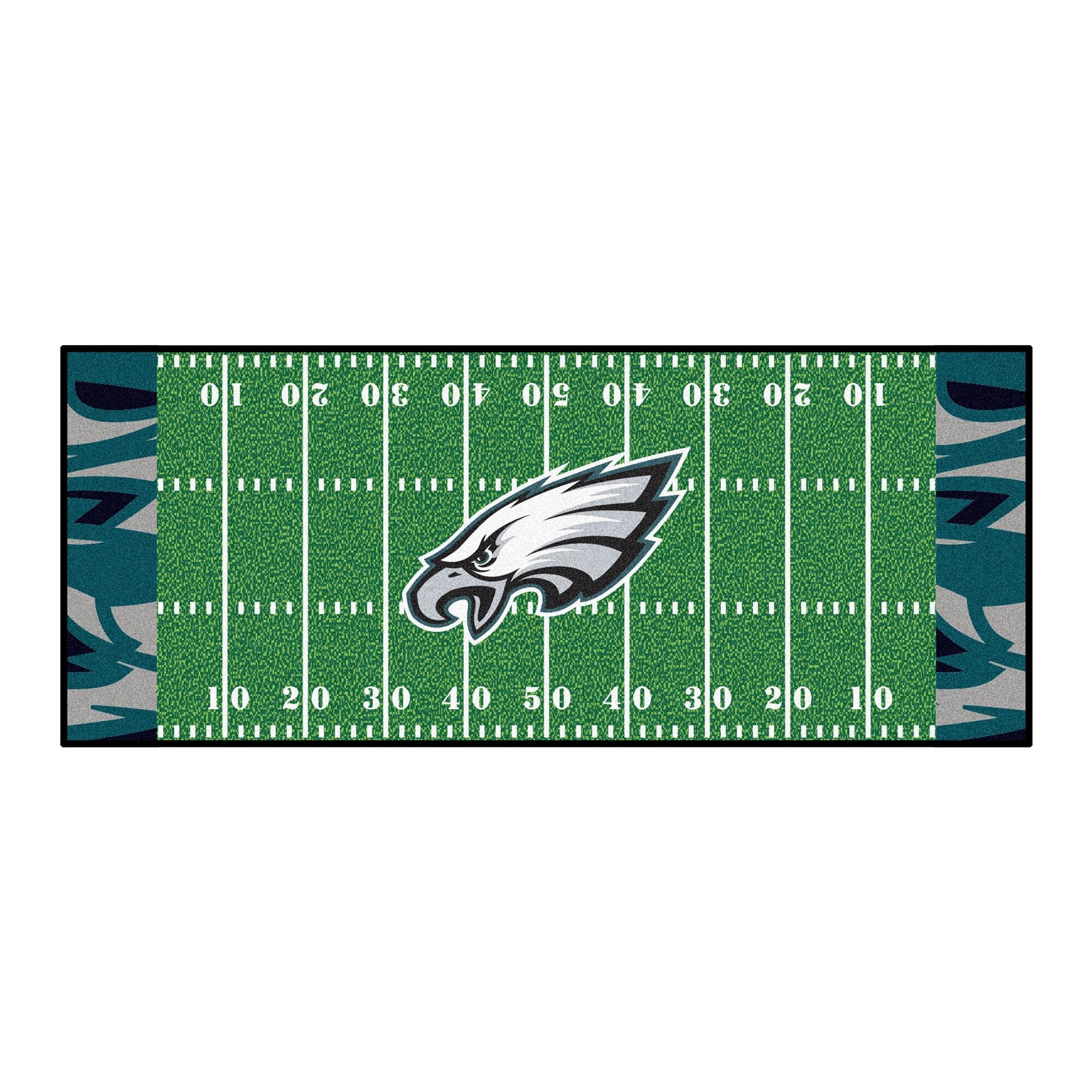 Shop Nfl Philadelphia Eagles Football Field Runner Mat Area Rug