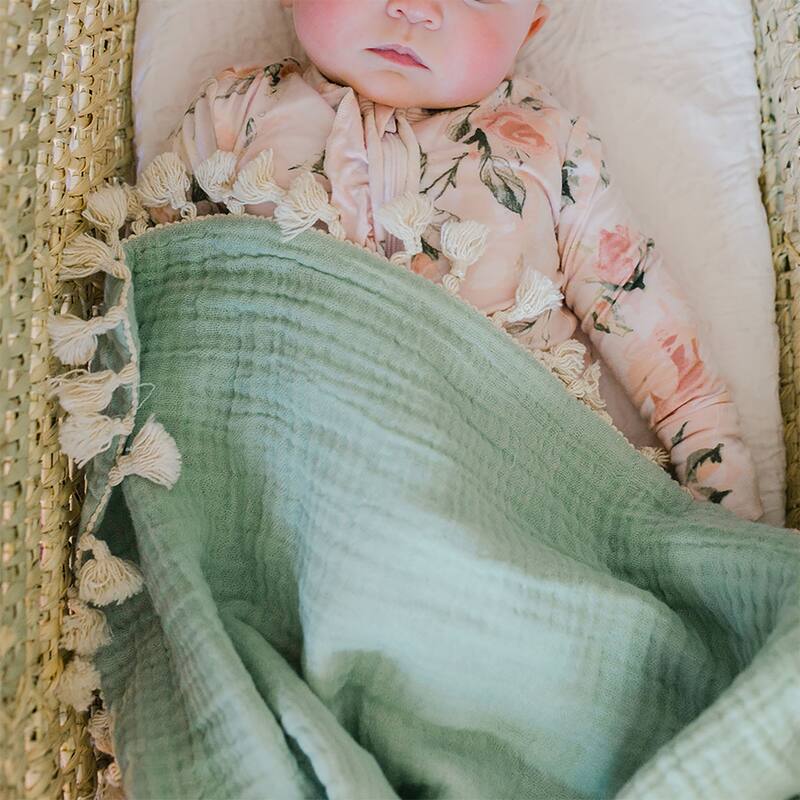 Crane Baby 6-Layer Muslin Blanket