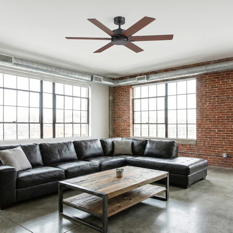 48/56/60 Inch Reversible Blade Ceiling Fan No Light with Remote Control