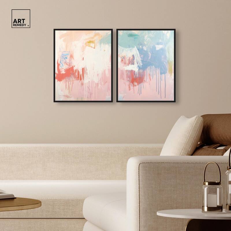 Breath of Colors Canvas Set of 2 by Art Remedy