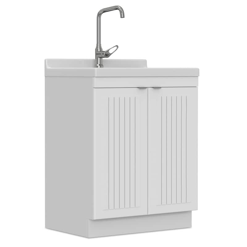 WYNDENHALL Bishop Laundry Cabinet with Faucet and Sink