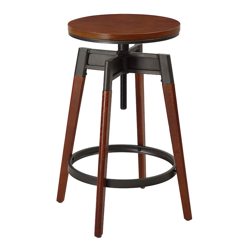 Azalea Park Modern Wood Adjustable Swivel Counter Stool - 13.98 W x 13.98 D x 24.29-29.21 H"