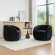preview thumbnail 16 of 107, SEYNAR Modern Glam Velvet Upholstered 360 Degree Swivel Accent Armchair Set of 2