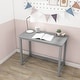 preview thumbnail 29 of 77, Max and Lily Simple Desk Grey - 40"