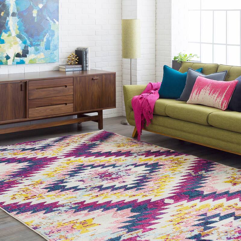 Livabliss Trocadero Boho Modern Geometric Area Rug