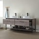 preview thumbnail 4 of 9, Murcia 72" Vanity with Countertop and vessel sink Without Mirror