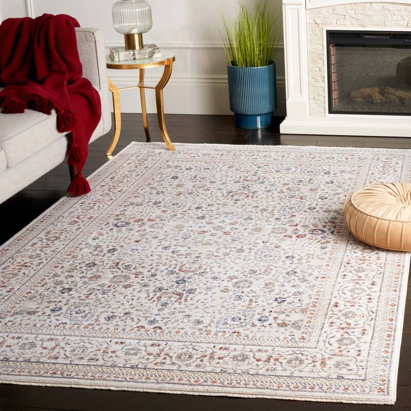 SAFAVIEH Harlow Lissa Vintage Distressed Rug - 5'3" x 7'6" - Ivory/Grey Beige