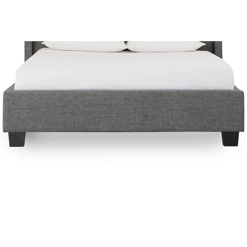 Layla California King Platform Bed, Tall Shelter Headboard, Vertical Tufted