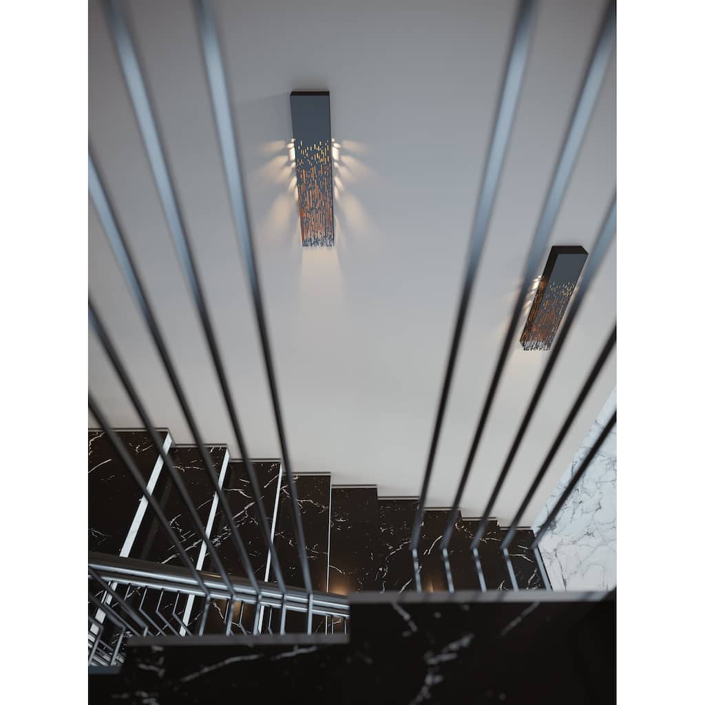 AFX Embers Black LED Wall Sconce