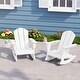 preview thumbnail 32 of 73, Laguna Kids Outdoor Poly Adirondack Rocking Chair with Cup Holder (Set of 2)