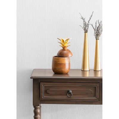 Victorville, White Fibre Paintable Wallpaper