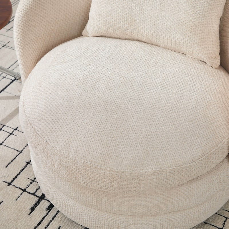 30"W Modern Upholstered Armchair,Accent Chair with a Pillow