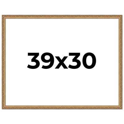 39x30 Frame Red Solid Wood Picture Frame Width 1.75 Inches | Interior Frame Depth 1 13/16 Inches
