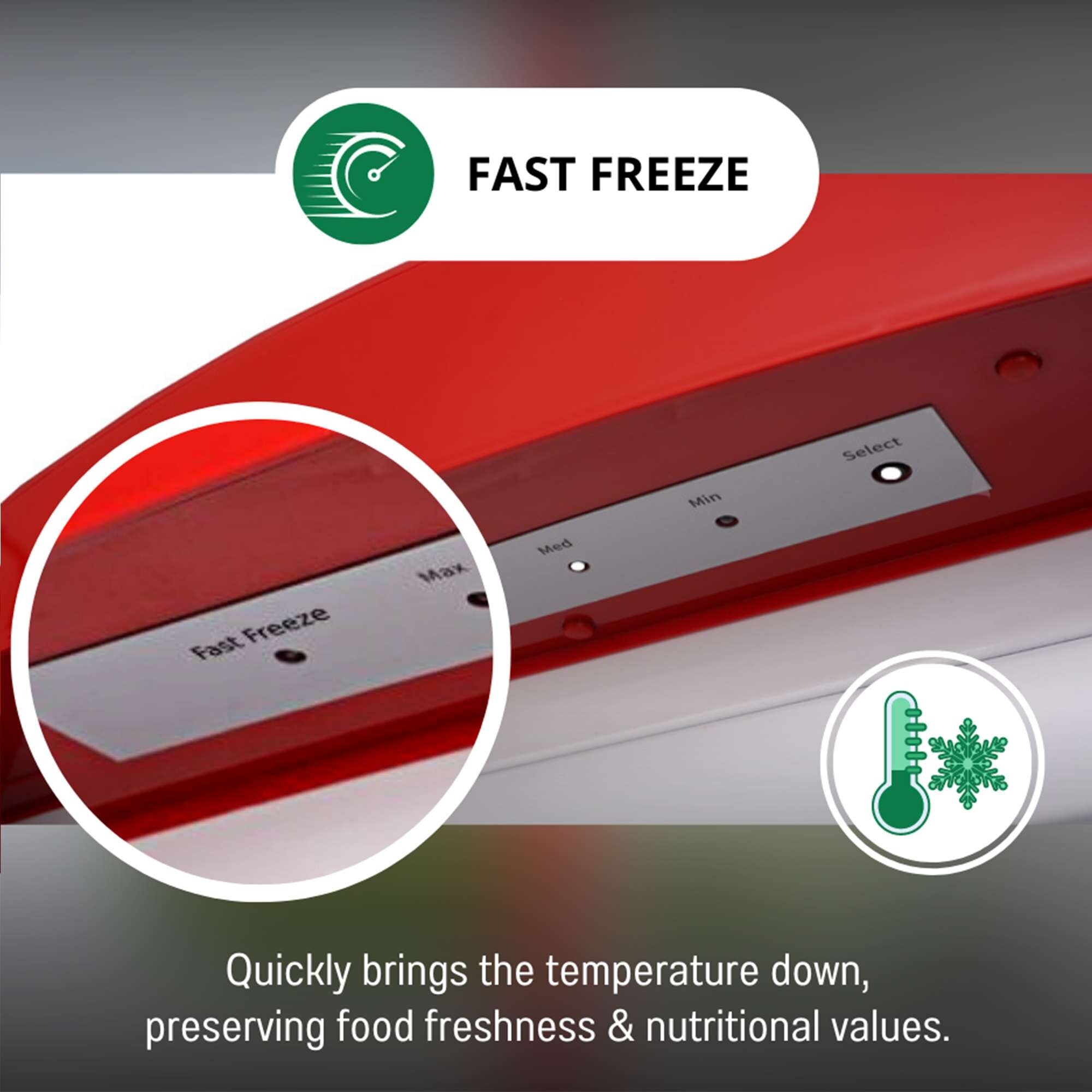 24 in. Classic 8.3 Cu. FT. Frost Free Retro Upright Freezer
