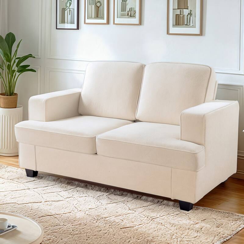 Modern Velvet Loveseat
