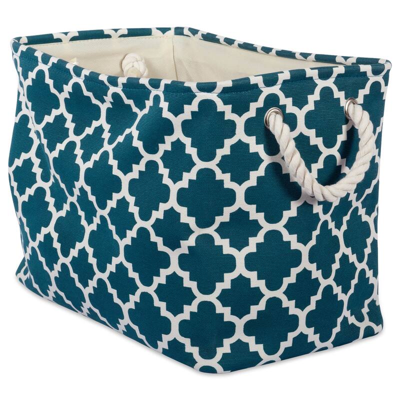DII Lattice Decorative Storage Bin - Small - Teal