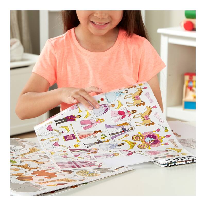 Melissa & Doug Sticker Collection Book: Princesses, Tea Party, Animals, and More