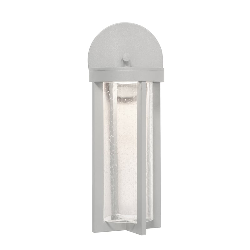 Rivers 12" Outdoor LED Lantern - Textured Grey