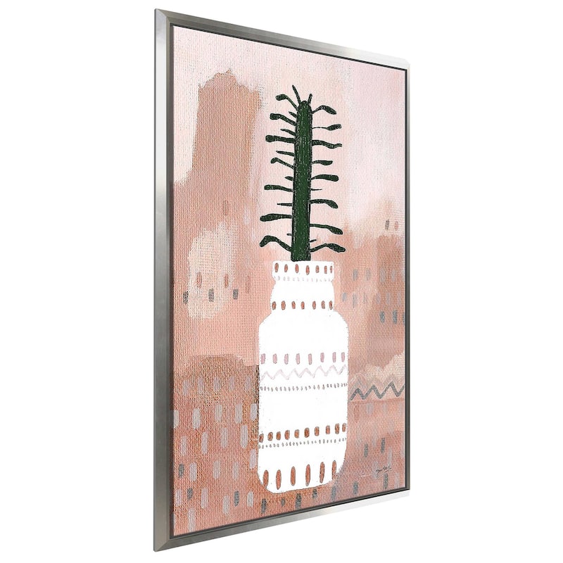"Boho Planter II" Print on Floating Canvas