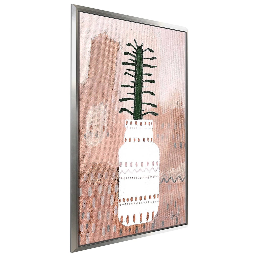 "Boho Planter II" Print on Floating Canvas