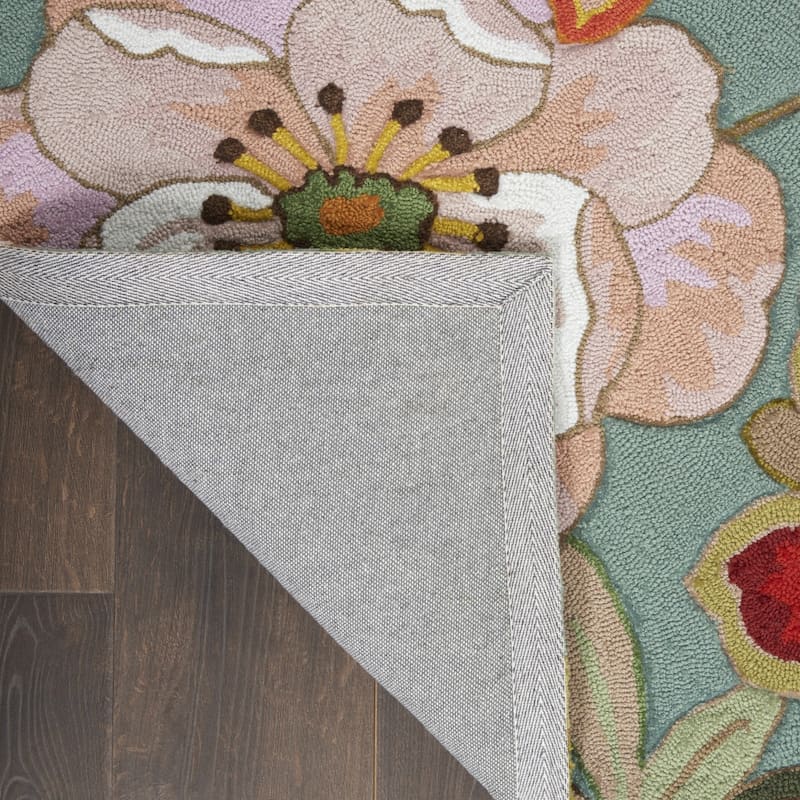 Runu Floral Area Rug By HomeRoots - 4' x 6'