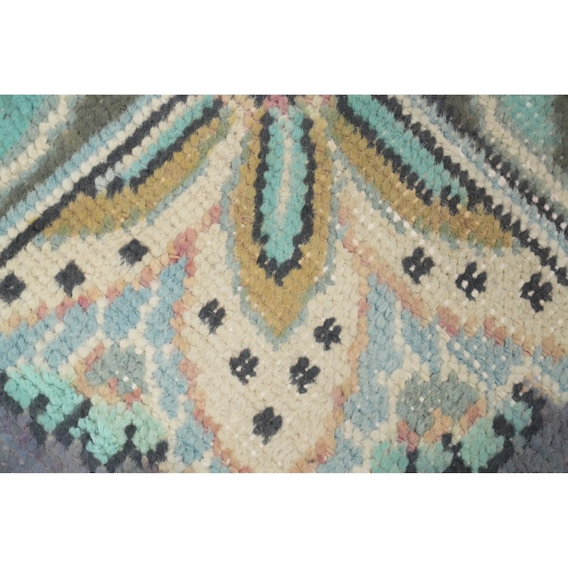 Hand Knotted Oriental 100% Wool Carpet Traditional Floral Purples Tabriz Area Rug - 4' 3'' X 2' 7''