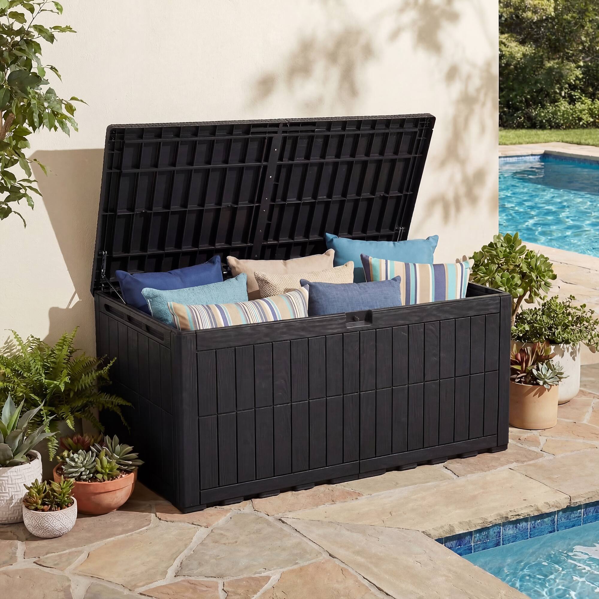 Moasis Outdoor Storage Cabinet 240/200/134/110 Gallon Weather Resistant with Lock