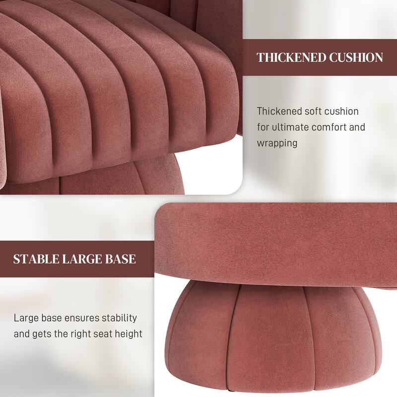 Ouyessir Oversized Modern Upholstered Barrel Chairs