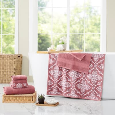 Modern Threads Amaris 6-Piece Yarn Dyed 100-Percent Cotton Towel Set