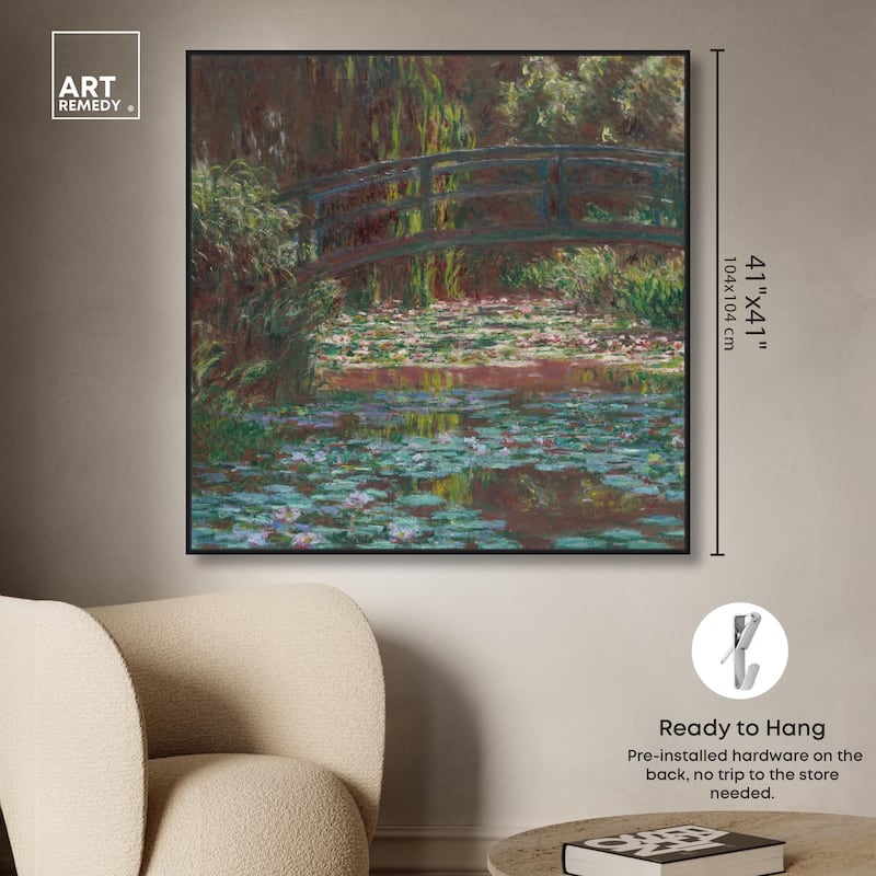 Water Lily Pond Canvas by Art Remedy