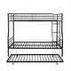 preview thumbnail 4 of 7, 2 In 1 Full XL Over Queen Metal Bunk Bed With Trundle,Save Space
