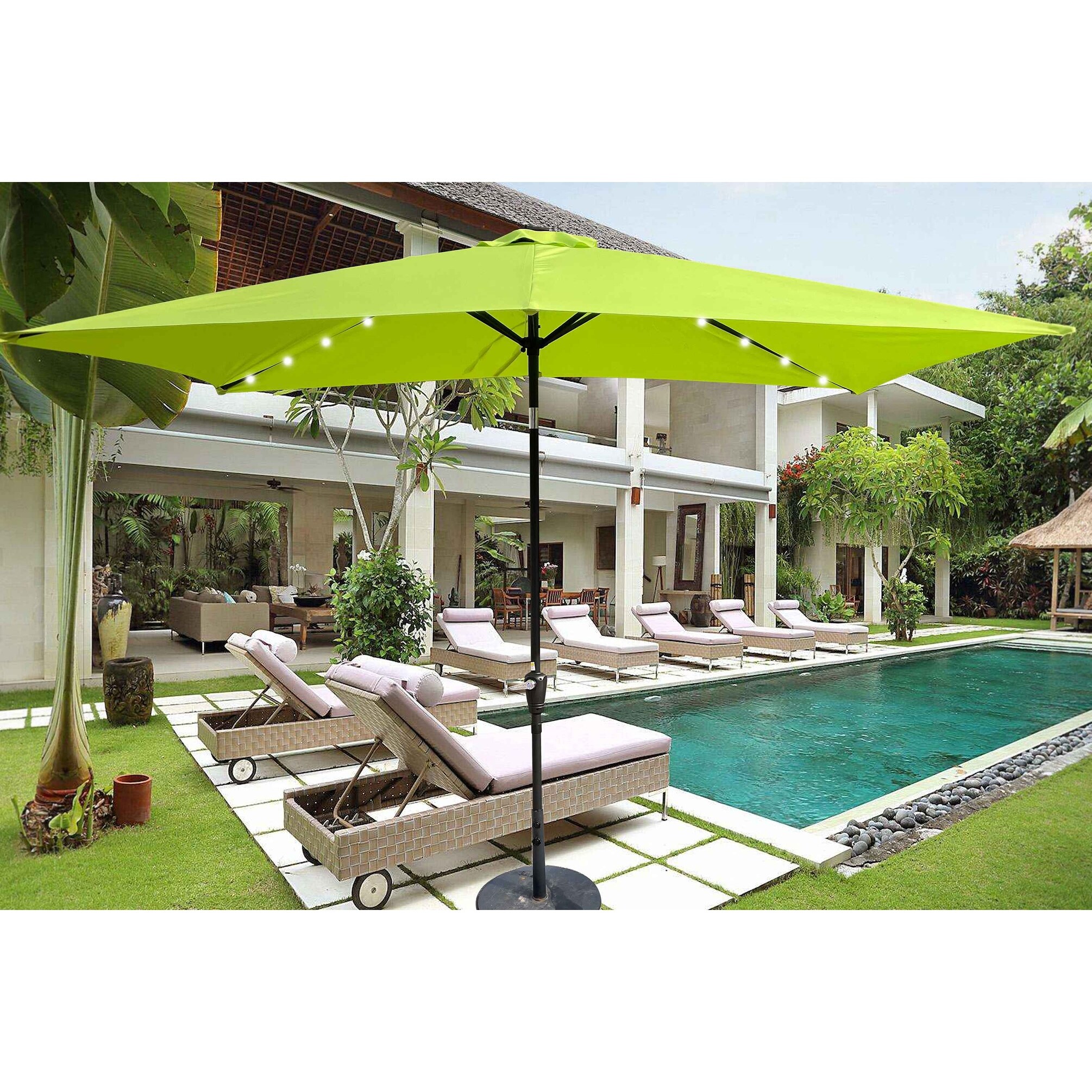 9ft patio umbrella wood Best Choice Products Deep Square Solar LED Lighted w/ Woodgrain Pattern, UV-Resistant PURPLE LEAF 11 ft. Olefin fabrics form an Tablecloth Sizes:52