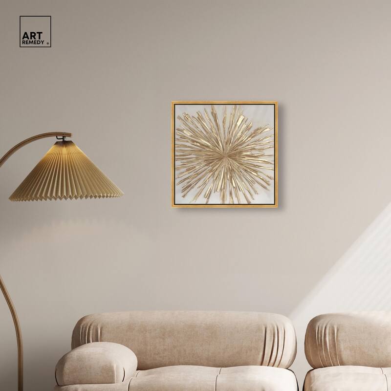 Golden Zenith Canvas by Art Remedy